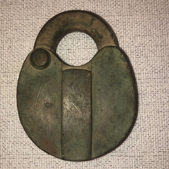 Vintage Brass Lock - Picture 3 of 3